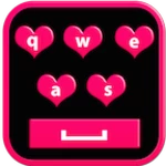 love pink keyboard android application logo